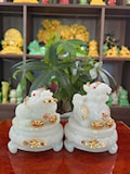CẶP CÓC-TỲ SIZE 13CM DÁT VÀNG